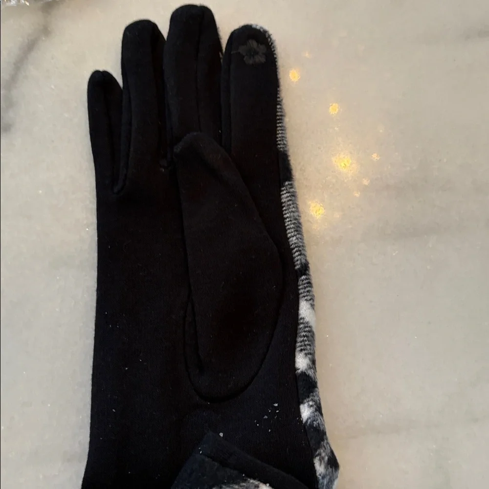 Tartan Gloves Touch Screen  Winter Warm Medium NEW